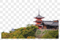 日本京都清水寺佛塔图片
