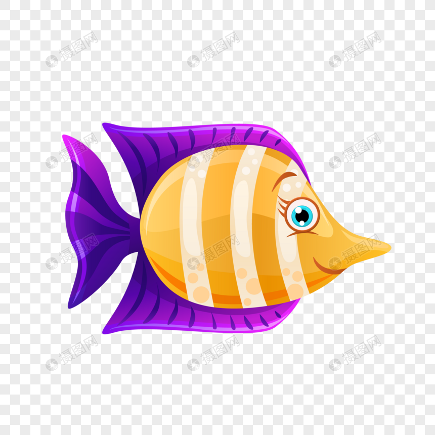 紫黄色蝶鱼图片