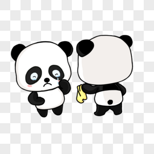 哭泣熊猫图片