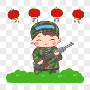 拿着枪的军人图片素材