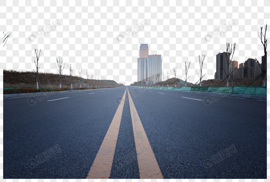 空旷的道路元素素材下载 正版素材 摄图网