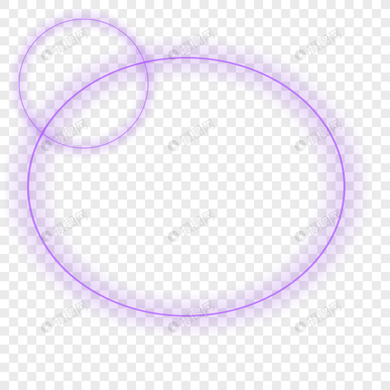 紫色圆环光效效果图片