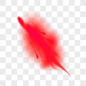 红色锥状光晕效果元素图片