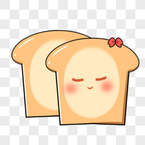 可爱面包片图片