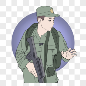 解放军执勤图片