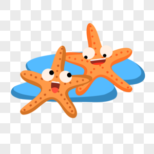 彩色海星元素素材