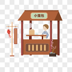 小吃店街边小吃店高清图片