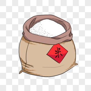 一袋大米种子水稻高清图片