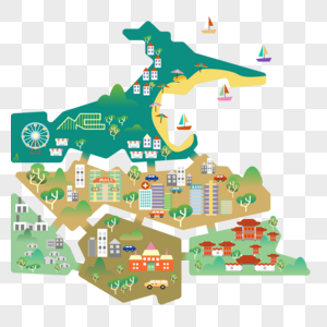 海岛城市规划图图片