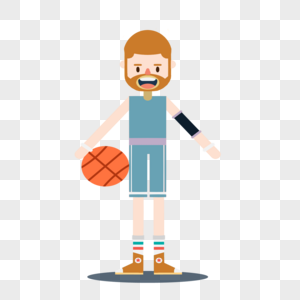 开怀大笑的篮球运动员图片
