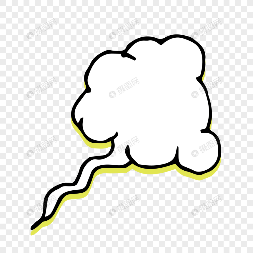 ai矢量图卡通雾气烟雾元素