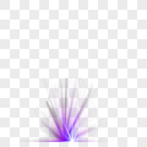 紫色光源放射效果元素图片
