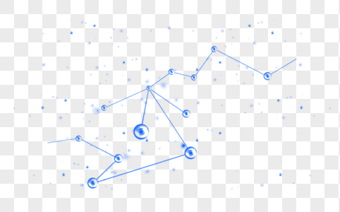 蓝色光点效果元素图片