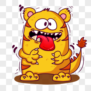 大舌头怪兽图片素材