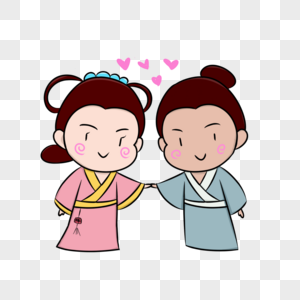 古装男女跳舞图片素材