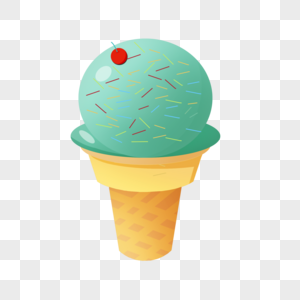 夏日冰激凌冰糕雪糕插画图片