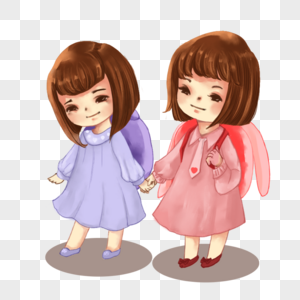 手拉手一起图片