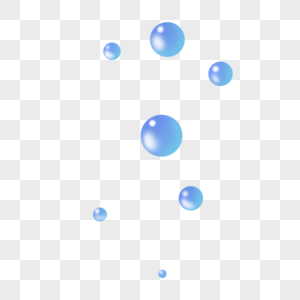 蓝色圆形泡泡图片