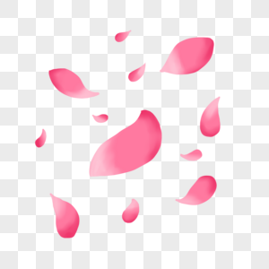 粉色清新花瓣漂浮素材图片