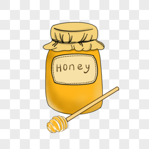 蜂蜜罐honey蜜糖的高清图片