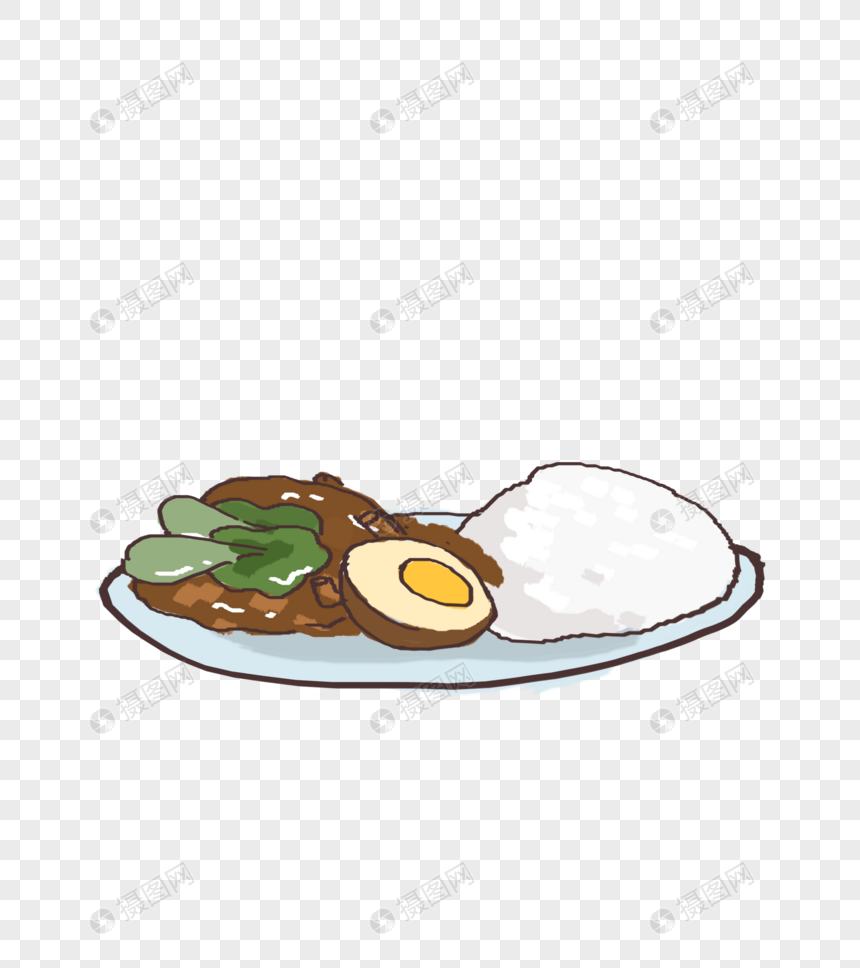 美味卤肉饭套餐便当