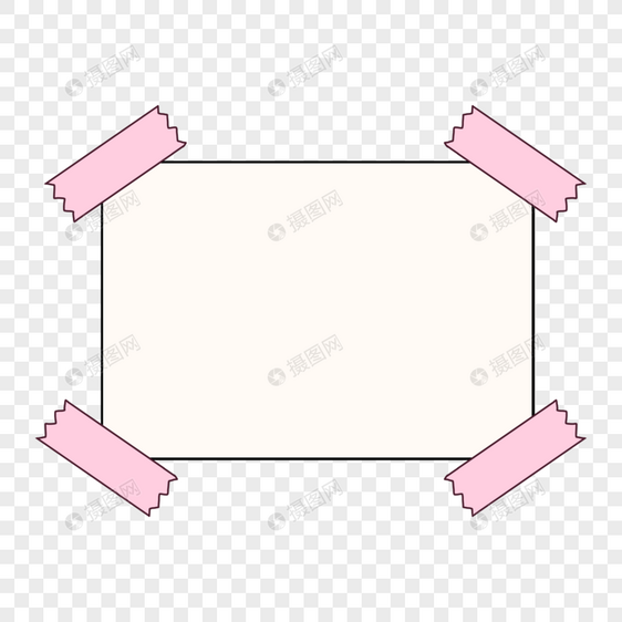 胶带贴纸边框图片
