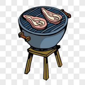 火盆烧烤图片素材