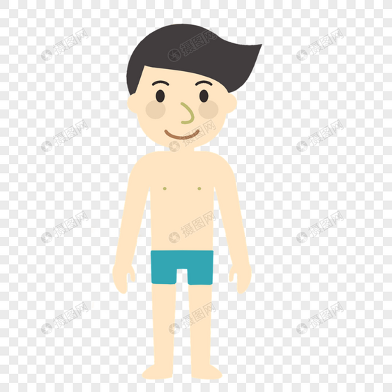 穿着泳裤的男生图片
