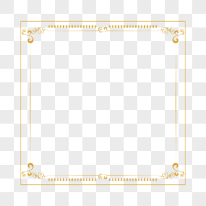 金色花纹边框图片