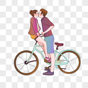 骑单车的恋人图片