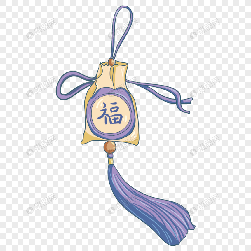 地震祈福福袋装饰