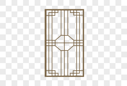中式古典门框纹样图片