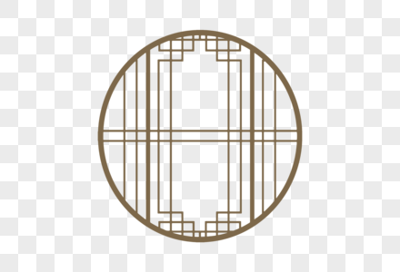 古典中式门框纹样图片