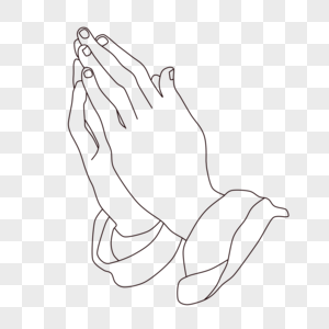祈祷的双手图片