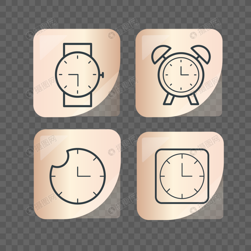 时间钟表图标合集图片