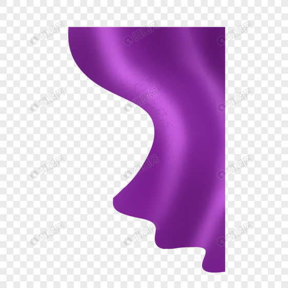 紫色帷幕丝绸图片
