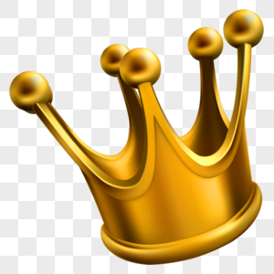 金色的皇冠金属傻帽子高清图片