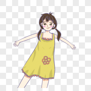 女生懒躺着的女孩素材