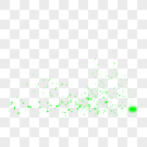 绿色荧光光点效果元素图片