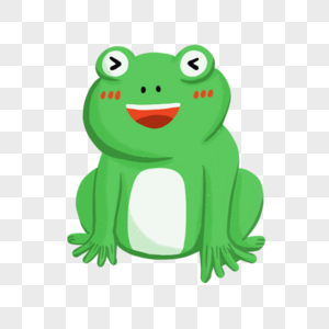 一只绿色的青蛙图片