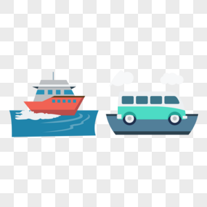 轮船矢量图标图片