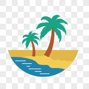 海边图标元素