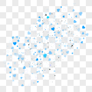 蓝色星点光效元素图片