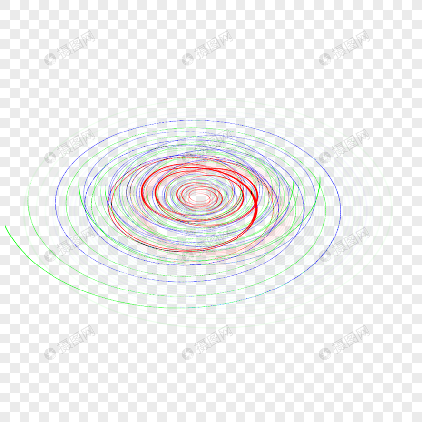 红色螺旋效果光效图片