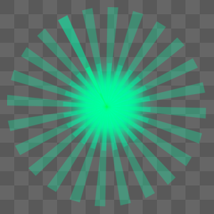 绿色放射光源效果图片