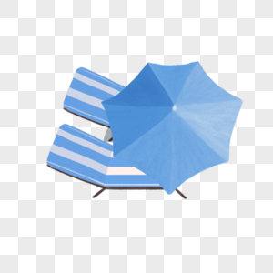 遮阳伞沙滩椅图片