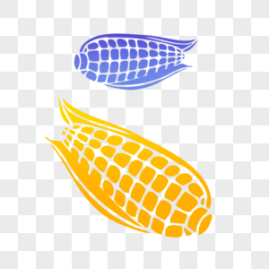 图案玉米清新正方形图案设计高清图片