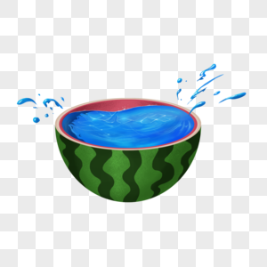 装满水的西瓜高清图片