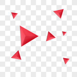 红色几何三角形高清图片