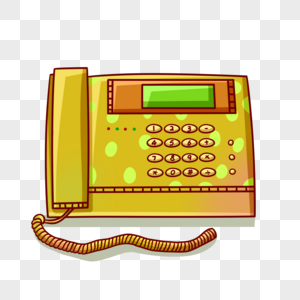 卡通电话座机图片素材